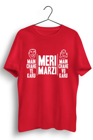 Meri Marzi Red Cotton Tshirt