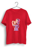Mother and Child Graphic Printed Red Tshirt