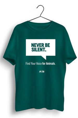 Never Be Silent Green Tshirt