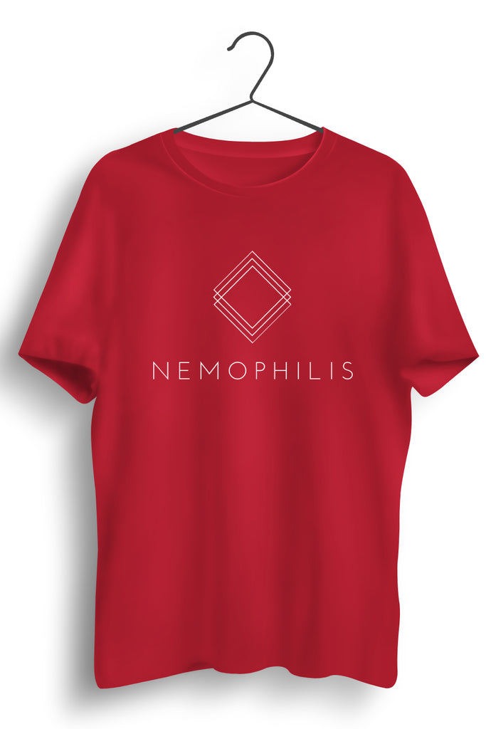 Nemophilis Red Tee with White Print