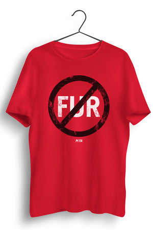 No Fur Red Tshirt