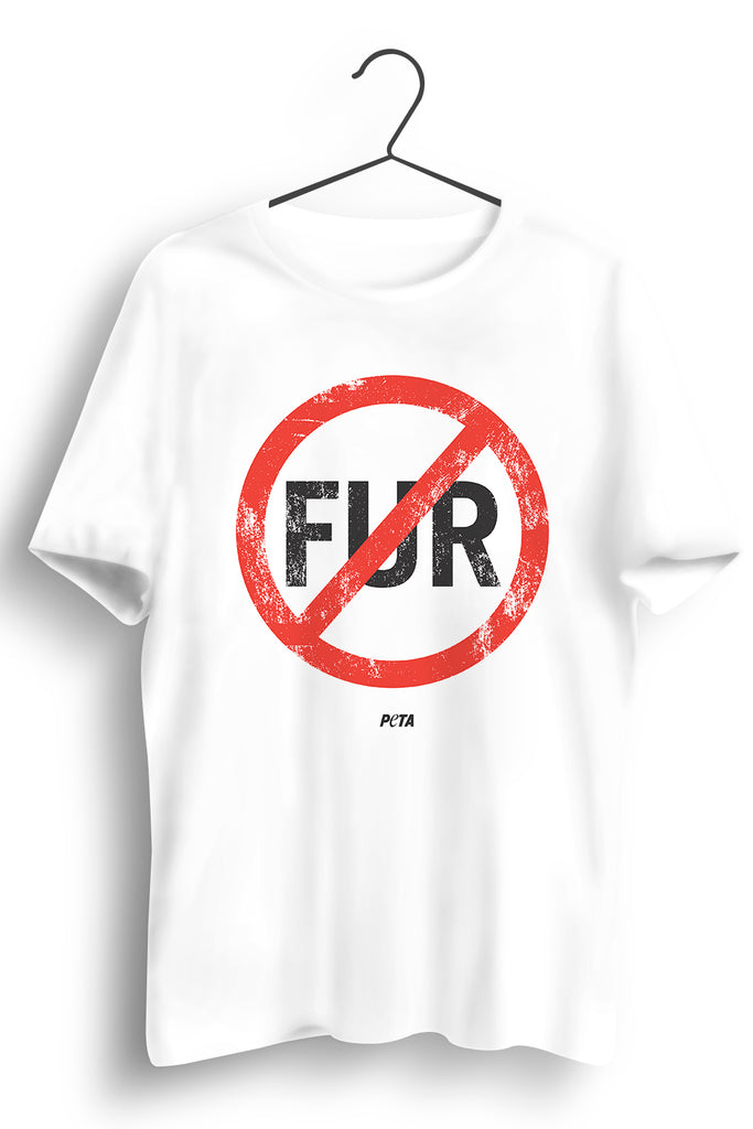 No Fur White Tshirt