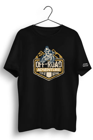 Off Road Adventure Black Biker Tshirt