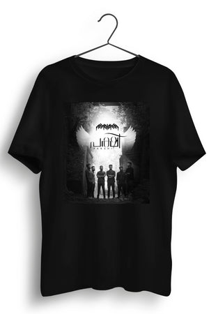 Adholokam Pakshi Graphic Black Tshirt