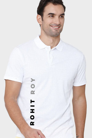 Rohit Roy White Premium Polo