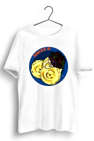 Powered By Beef White Tshirt