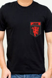 Red Devil - Manchester United Logo Printed On The Chest
