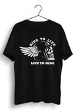 Ride To Live Black Tshirt