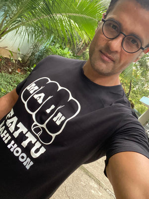 Main Fattu Nahi Hoon Black Tshirt