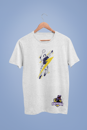 Bengaluru Raptors Lightning Speed Serve White Tshirt