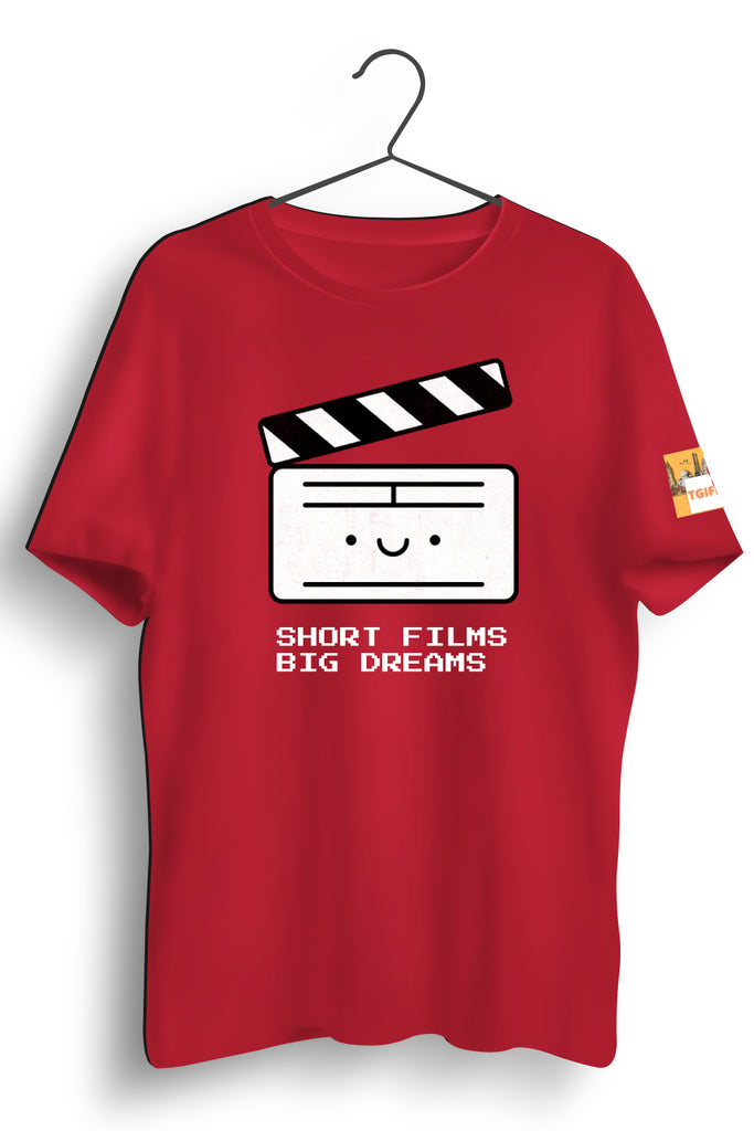 Short Film Big Dreams Red Graphic T-shirt