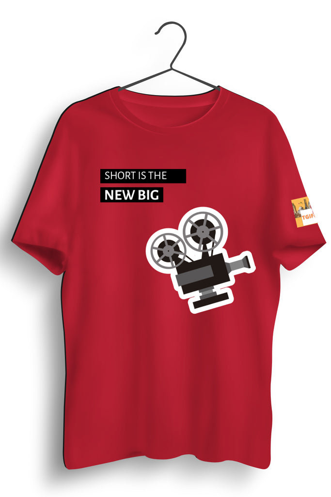 Short is the New Big Red Graphic T-shirt