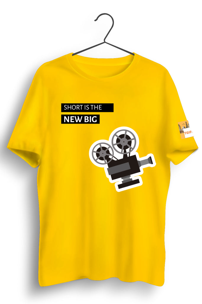 Short is the New Big Yellow Graphic T-shirt