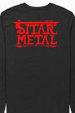 Sitar Metal Album Artwork + Text Logo Black Full Sleeve Tee