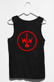 Sitar Metal Text Logo + Official Logo Black Vest