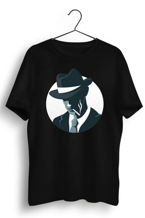 Smoking Gangster Black Tshirt