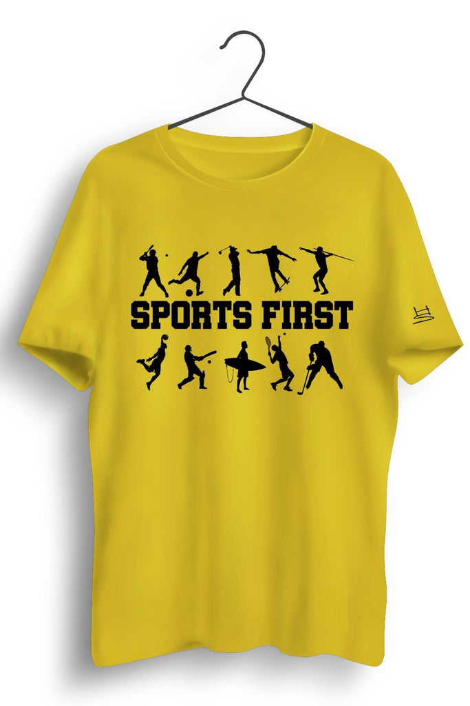 Sports First Graphic Printed Tshirt