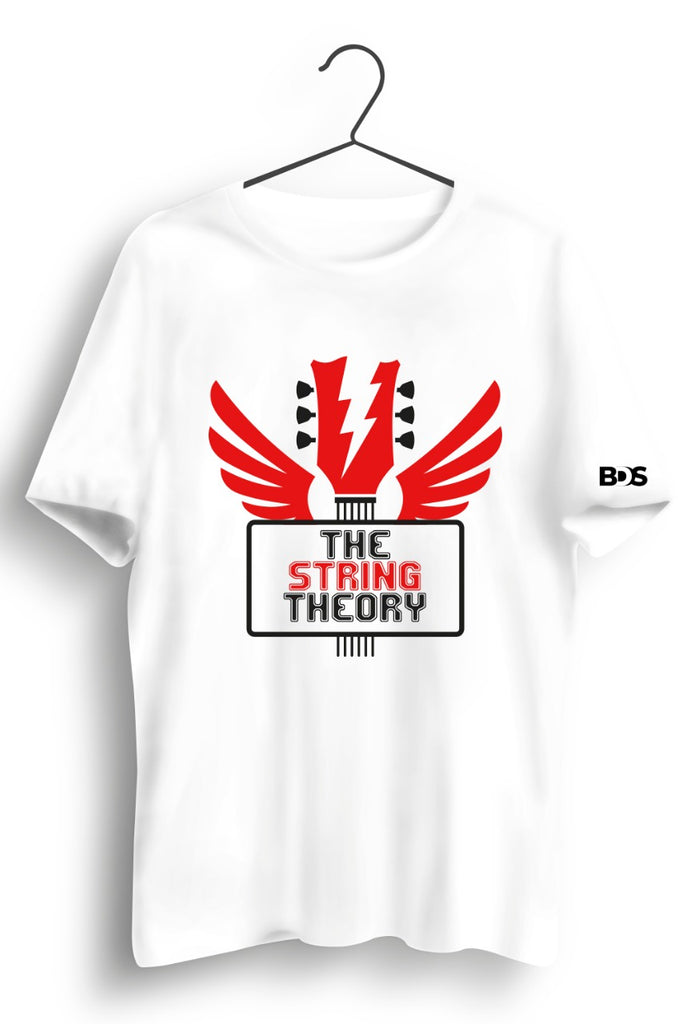 The String Theory Graphic Printed White Tshirt