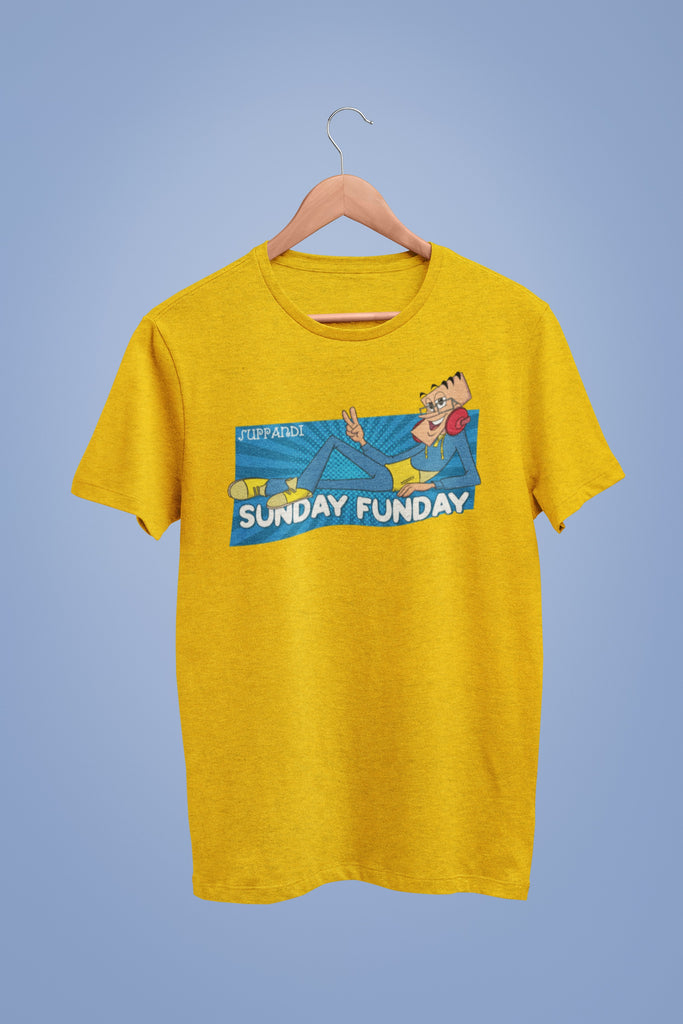 Suppandi Sunday Funday Tshirt Yellow