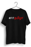 Fit Tamila Tamil Text Black Tshirt
