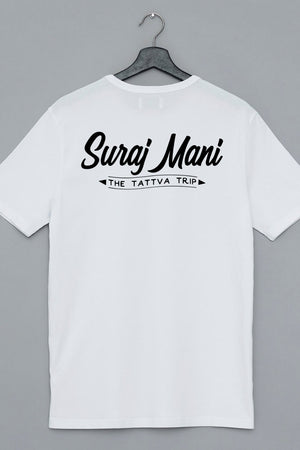 The Tattva Trip Sun Print White Tshirt
