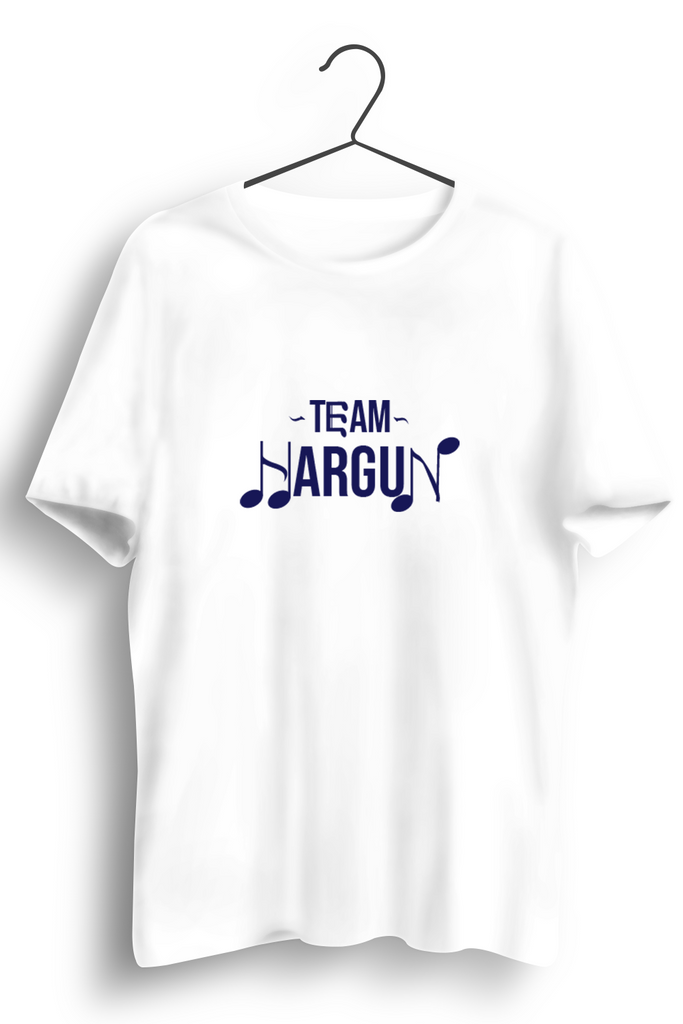 Team Hargun Graphic Printed White Tshirt