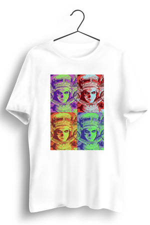 Theyyam Collage White Tshirt