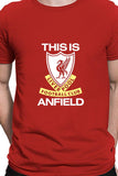This Is Anfield - Liverpool Fan Tee Block Printed Red Round Neck