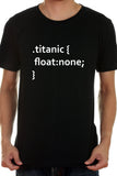Titanic Sank And The Coder Tee Presents That Using The Float Syntax From Css