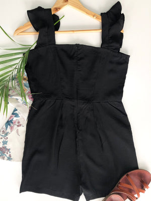 Ruffed Strap Romper