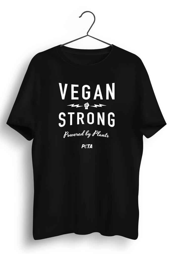 Vegan Strong Black Tshirt