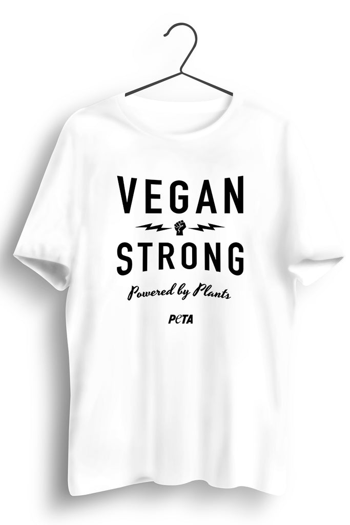 Vegan Strong White Tshirt