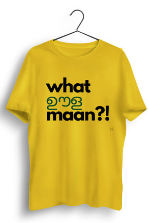 What Oola Maan Yellow Tshirt