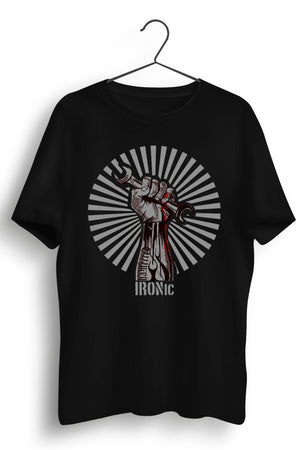 Wrench Rebel Graphic Printed Black Tshirt