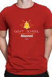 Save Govt. Schools Movement Tee - Styched In India Graphic T-Shirt Red Color