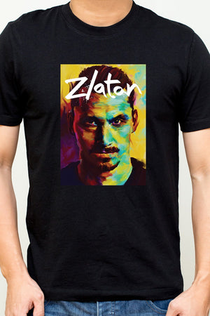 Zlatan Ibrahimovic - Swedish Footballer Fan Tee Black
